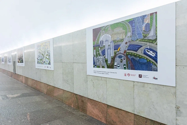 В Московском метрополитене состоялась выставка работ учащихся школы "СТАРТ"